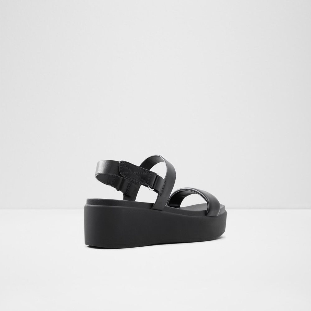 Dámské Sandály Aldo Tisdal Strappy wedge sandal - Wedge heel Černé | 07423ONZR