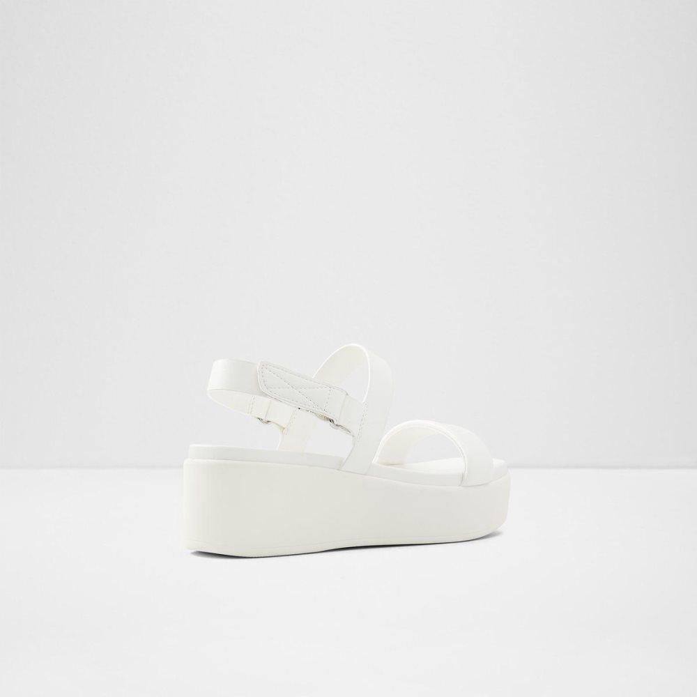 Dámské Sandály Aldo Tisdal Strappy wedge sandal - Wedge heel Bílé | 24061XDWK