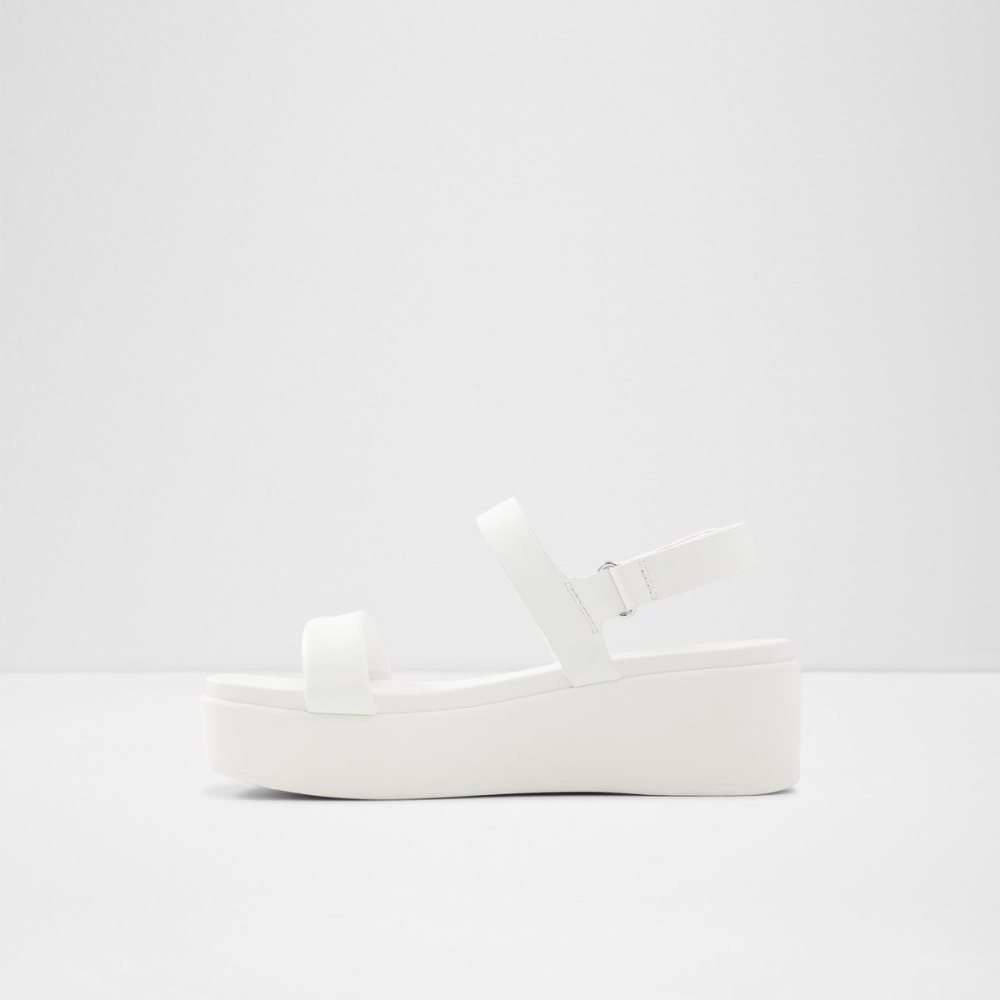 Dámské Sandály Aldo Tisdal Strappy wedge sandal - Wedge heel Bílé | 24061XDWK