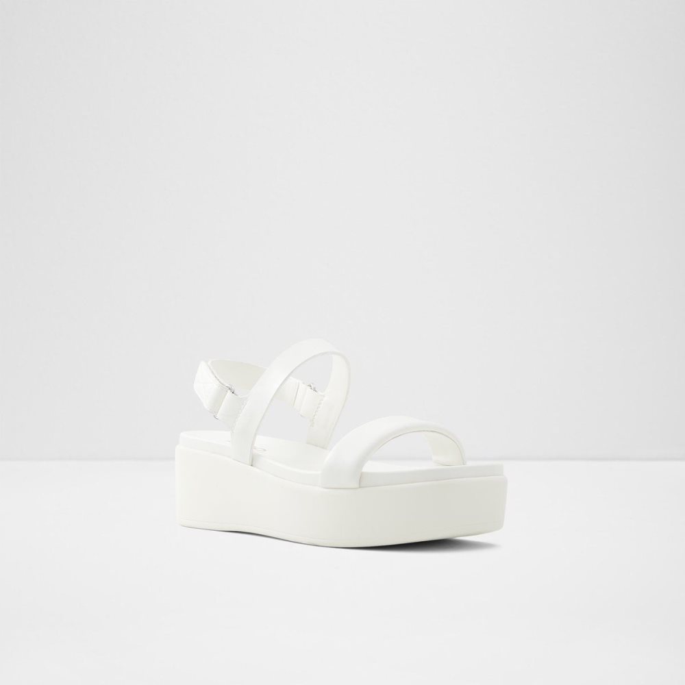 Dámské Sandály Aldo Tisdal Strappy wedge sandal - Wedge heel Bílé | 24061XDWK