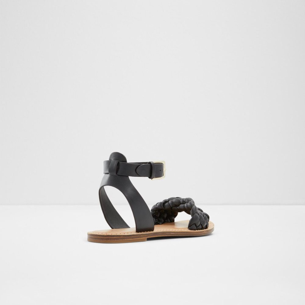 Dámské Sandály Aldo Tressa Sling back flat sandal Černé | 07421NGXD