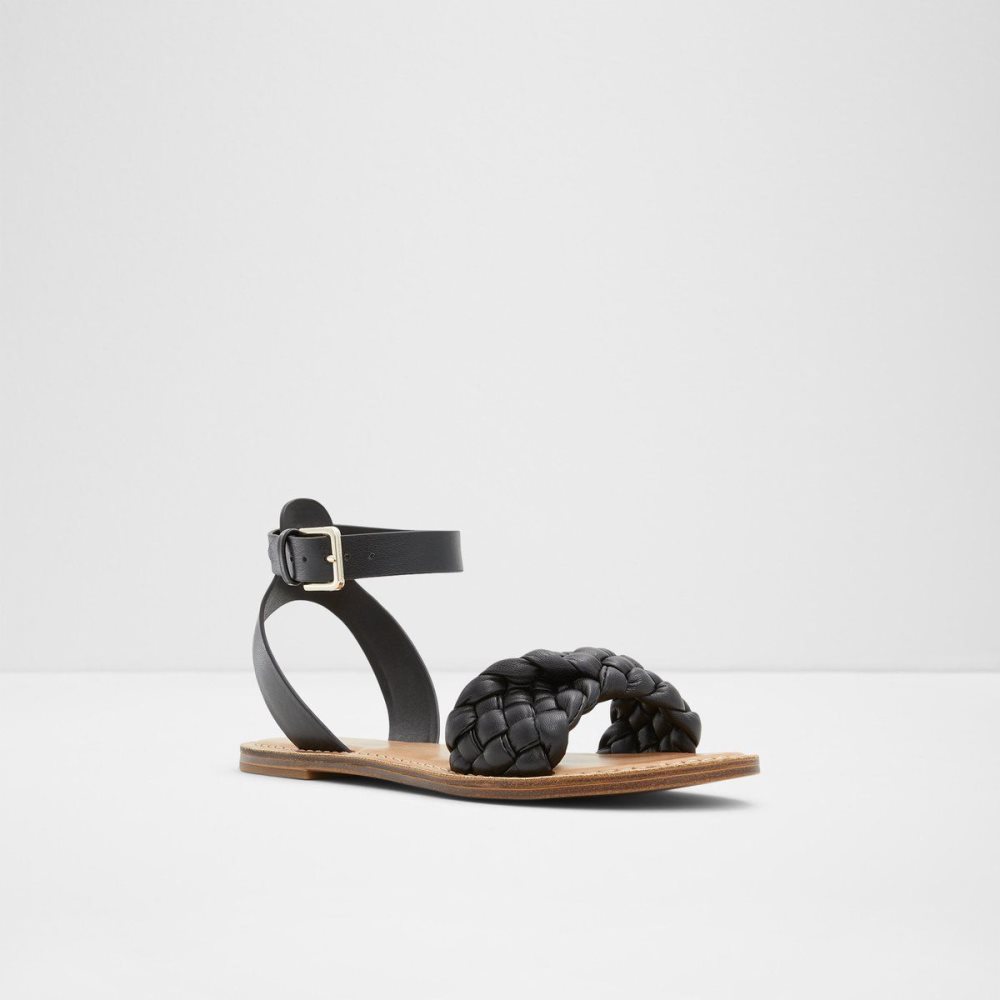 Dámské Sandály Aldo Tressa Sling back flat sandal Černé | 07421NGXD