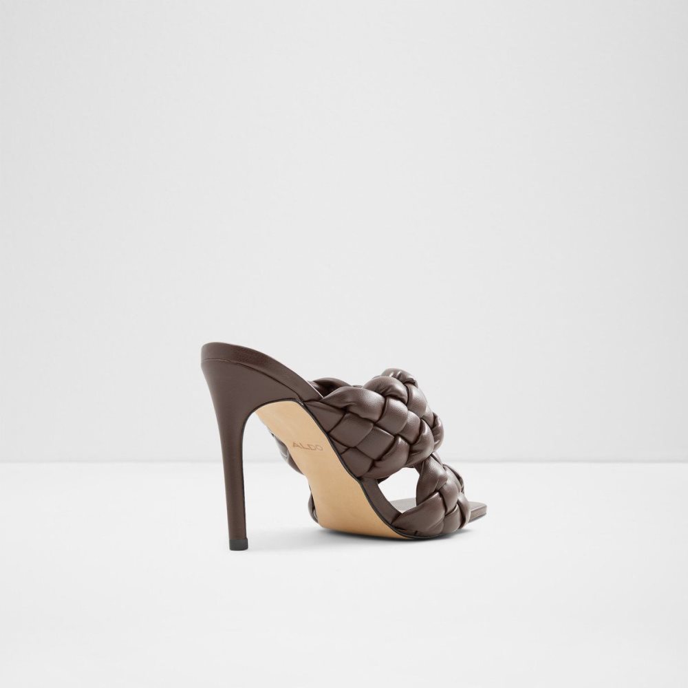 Dámské Sandály Aldo Tressu High heel sandal - Stiletto heel Tmavě Hnědé | 02984COBZ