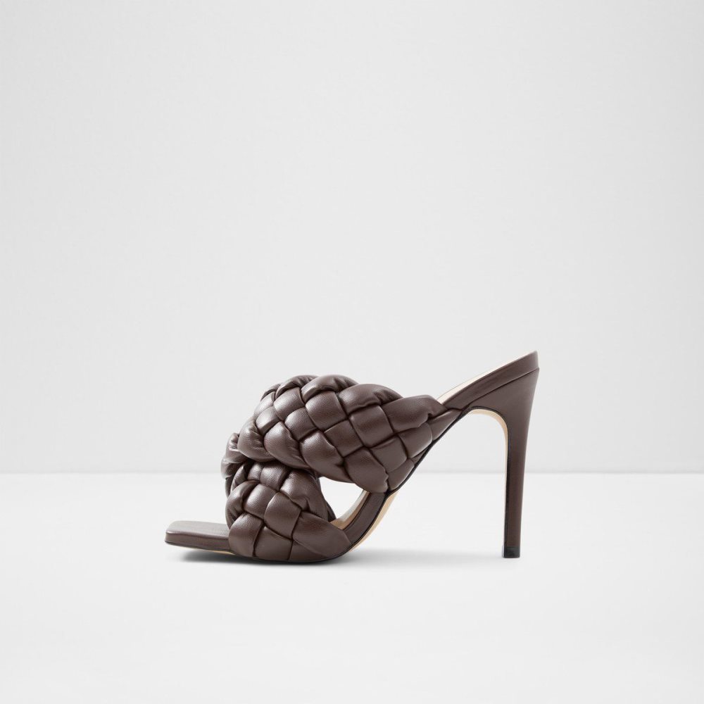 Dámské Sandály Aldo Tressu High heel sandal - Stiletto heel Tmavě Hnědé | 02984COBZ