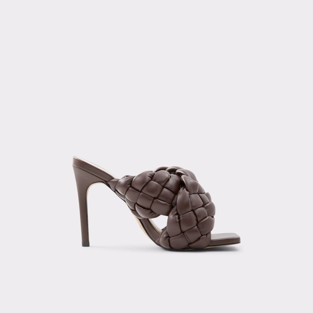 Dámské Sandály Aldo Tressu High heel sandal - Stiletto heel Tmavě Hnědé | 02984COBZ