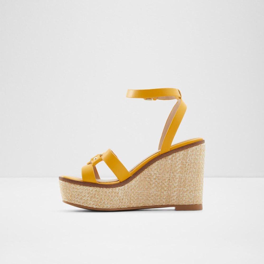 Dámské Sandály Aldo Wedge sandal - Wedge heel Žluté | 19308FQGZ