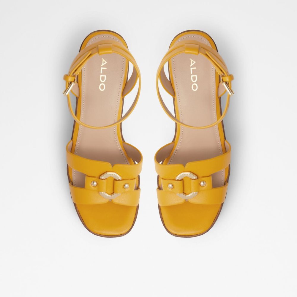 Dámské Sandály Aldo Wedge sandal - Wedge heel Žluté | 19308FQGZ