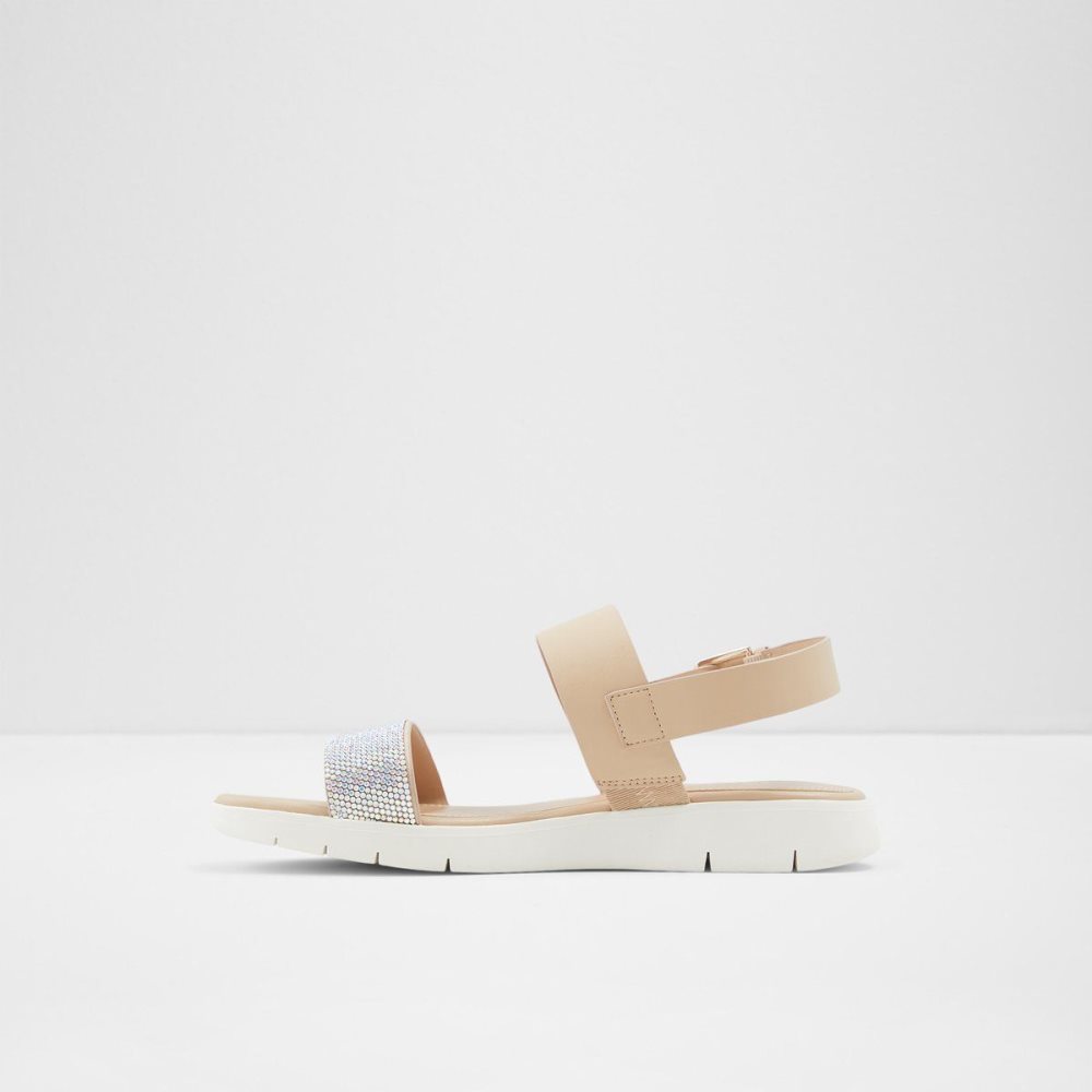 Dámské Sandály Aldo Woema Flat sandal Bílé Béžový | 68354THMV