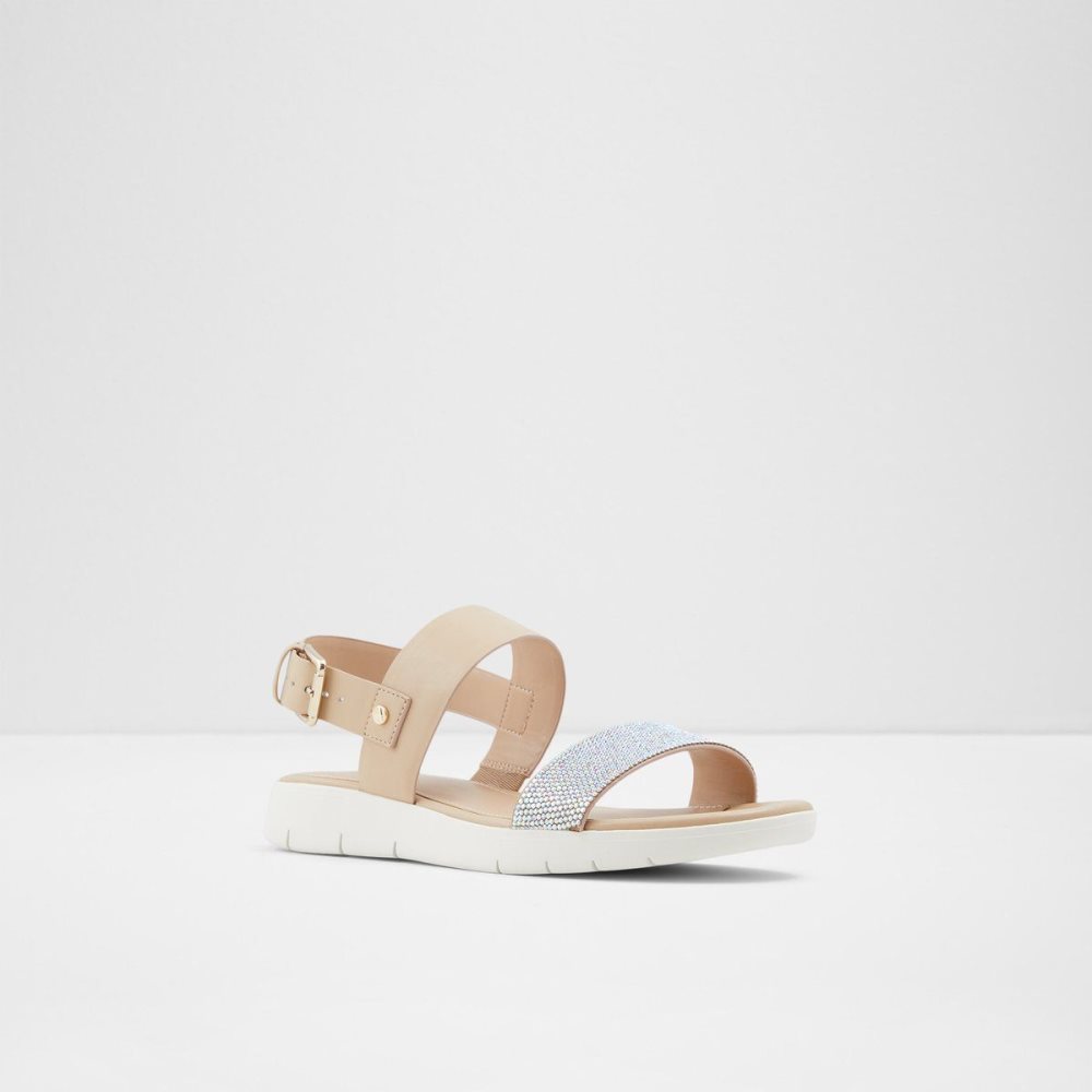 Dámské Sandály Aldo Woema Flat sandal Bílé Béžový | 68354THMV