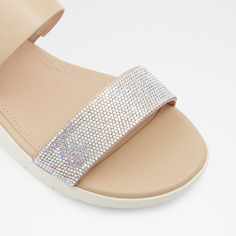 Dámské Sandály Aldo Woema Flat sandal Bílé Béžový | 68354THMV