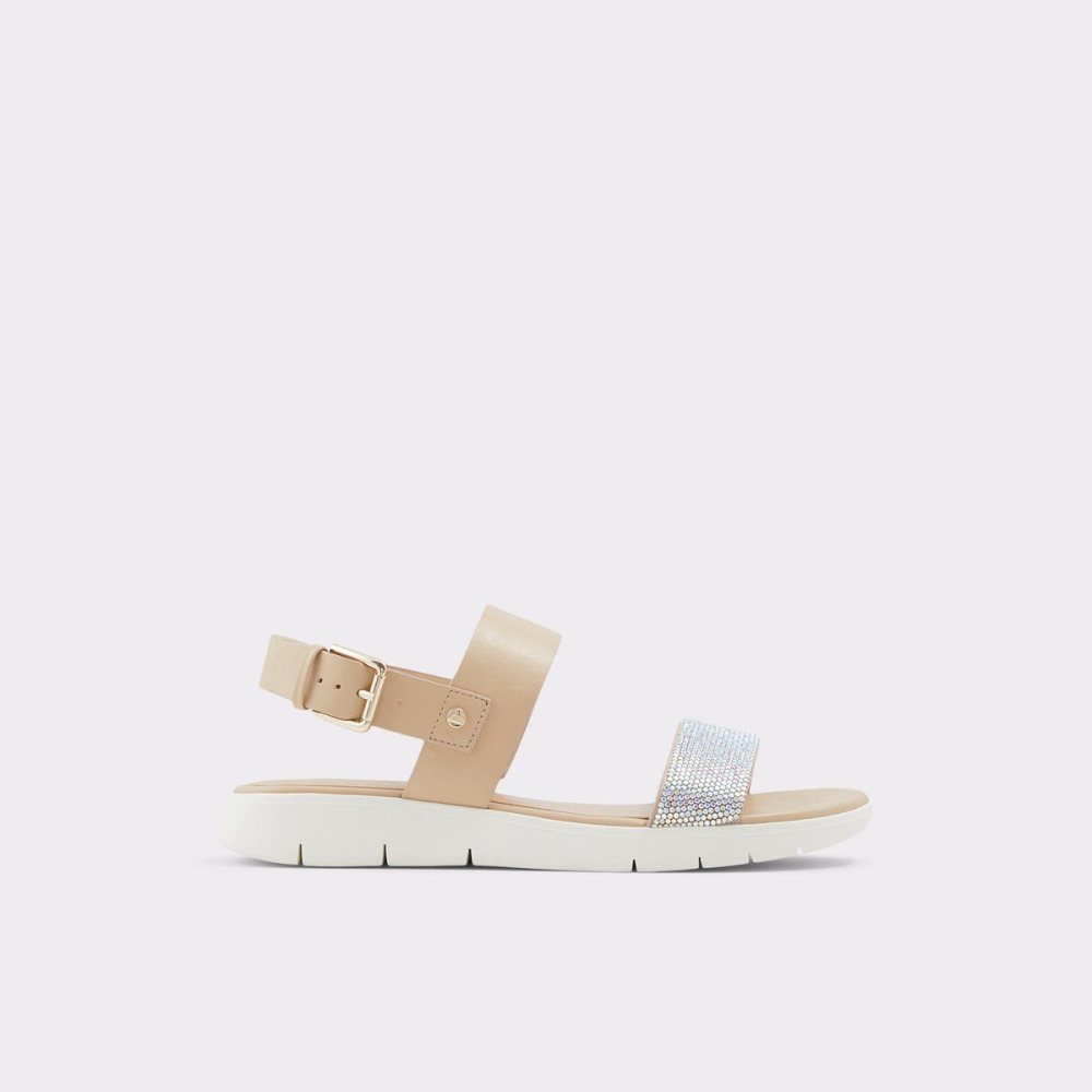 Dámské Sandály Aldo Woema Flat sandal Bílé Béžový | 68354THMV