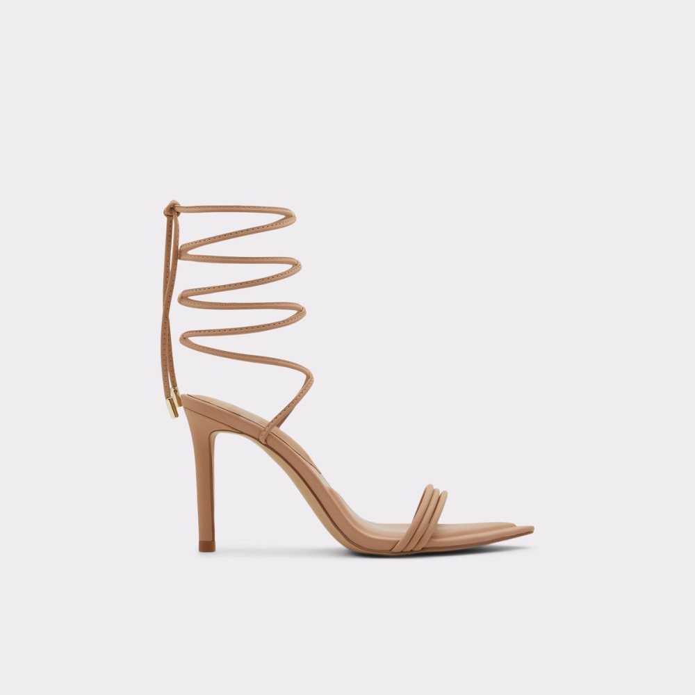 Dámské Sandály Aldo Yberrar Strappy heeled sandal - Stiletto heel Béžový | 75421EPAT