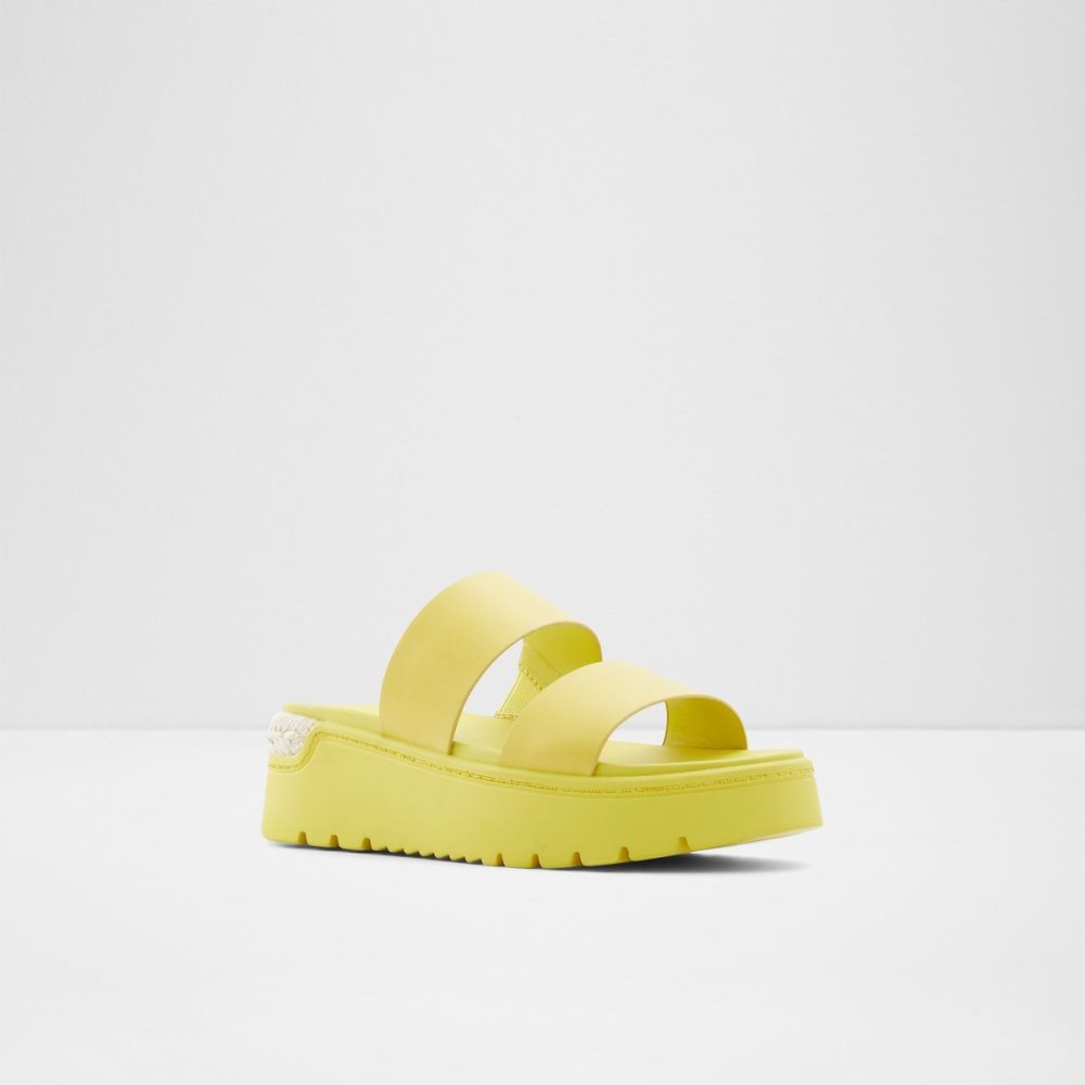 Dámské Sandály Aldo Zendey Slide sandal - Flatform Zelene | 37421MOGH