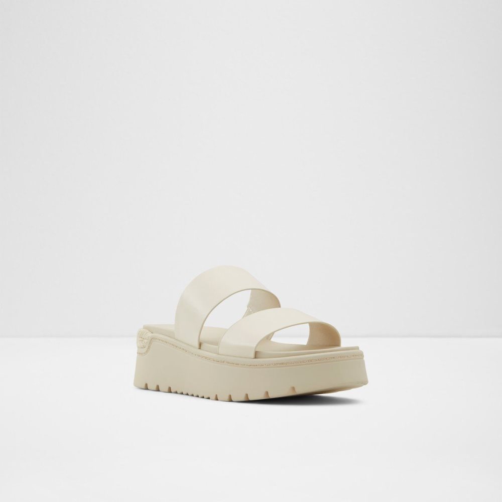 Dámské Sandály Aldo Zendey Slide sandal - Flatform Bílé | 95432ZPMF