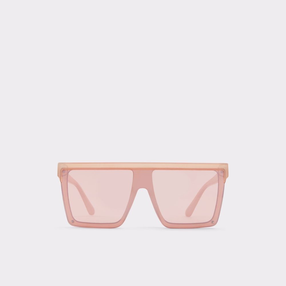 Dámské Sluneční Brýle Aldo Brightside Shield sunglasses Růžové Zlaté | 36987SHNL