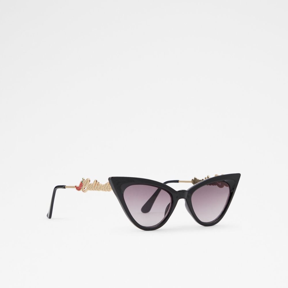 Dámské Sluneční Brýle Aldo Elirawan Cat eye sunglasses Černé Zlaté | 79364VPCH