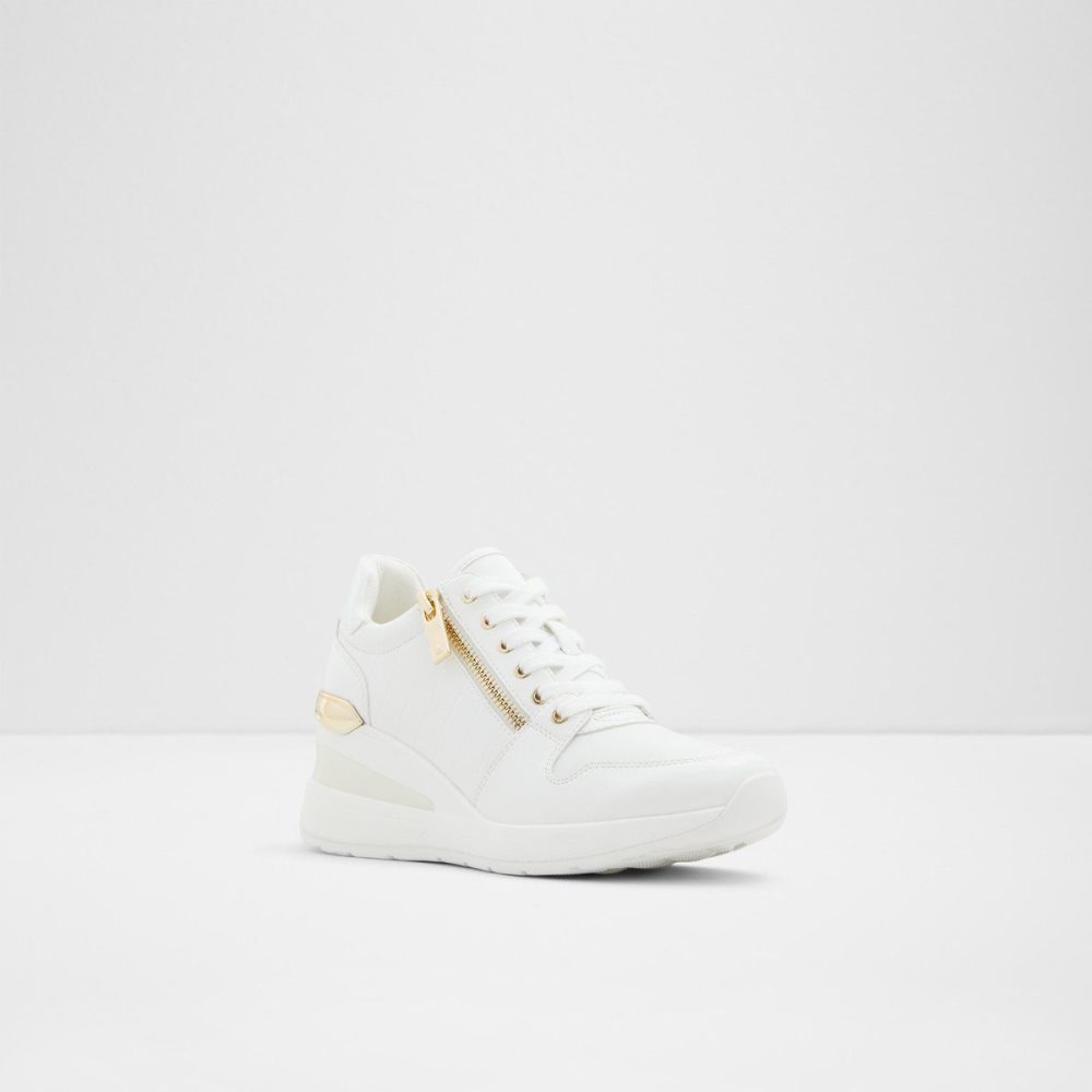 Dámské Tenisky Aldo Adwiwia Sneaker - Wedge heel Bílé | 75604MJXZ