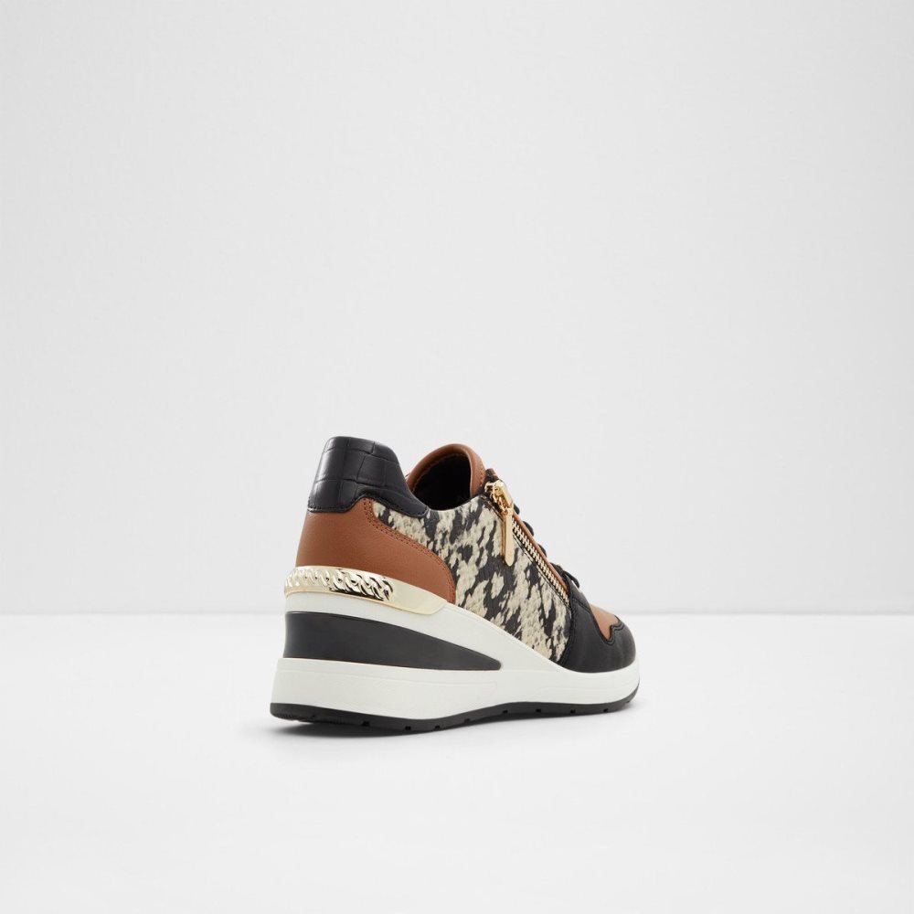 Dámské Tenisky Aldo Adwiwiax Wedge sneaker - Wedge heel Černé | 01486BOYU