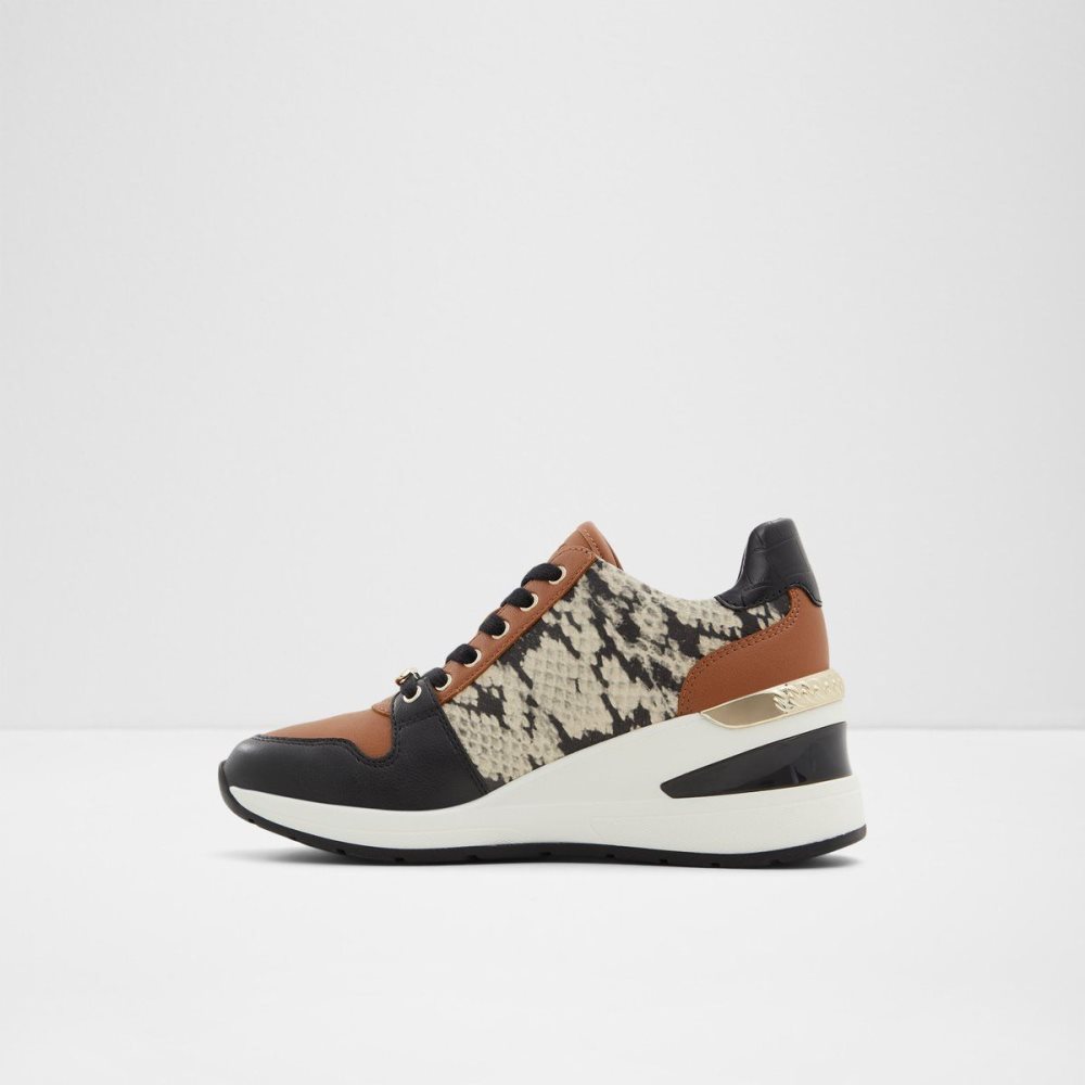 Dámské Tenisky Aldo Adwiwiax Wedge sneaker - Wedge heel Černé | 01486BOYU