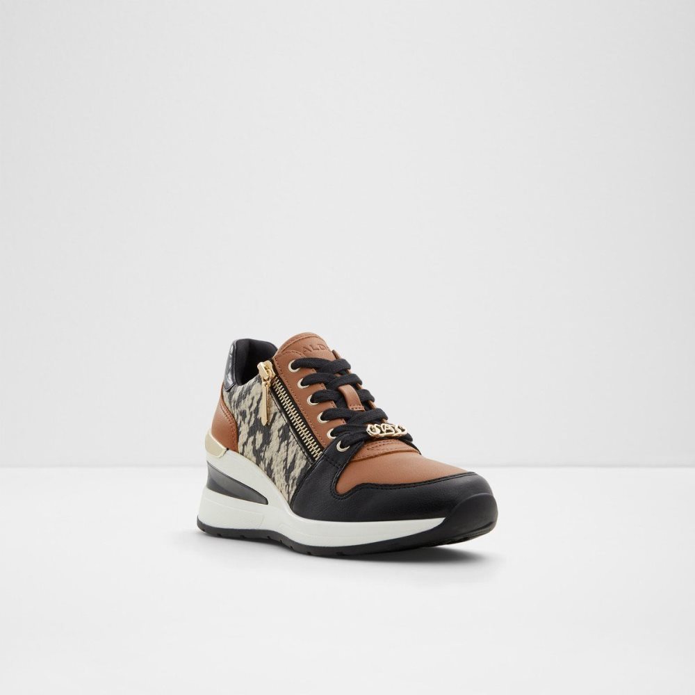 Dámské Tenisky Aldo Adwiwiax Wedge sneaker - Wedge heel Černé | 01486BOYU