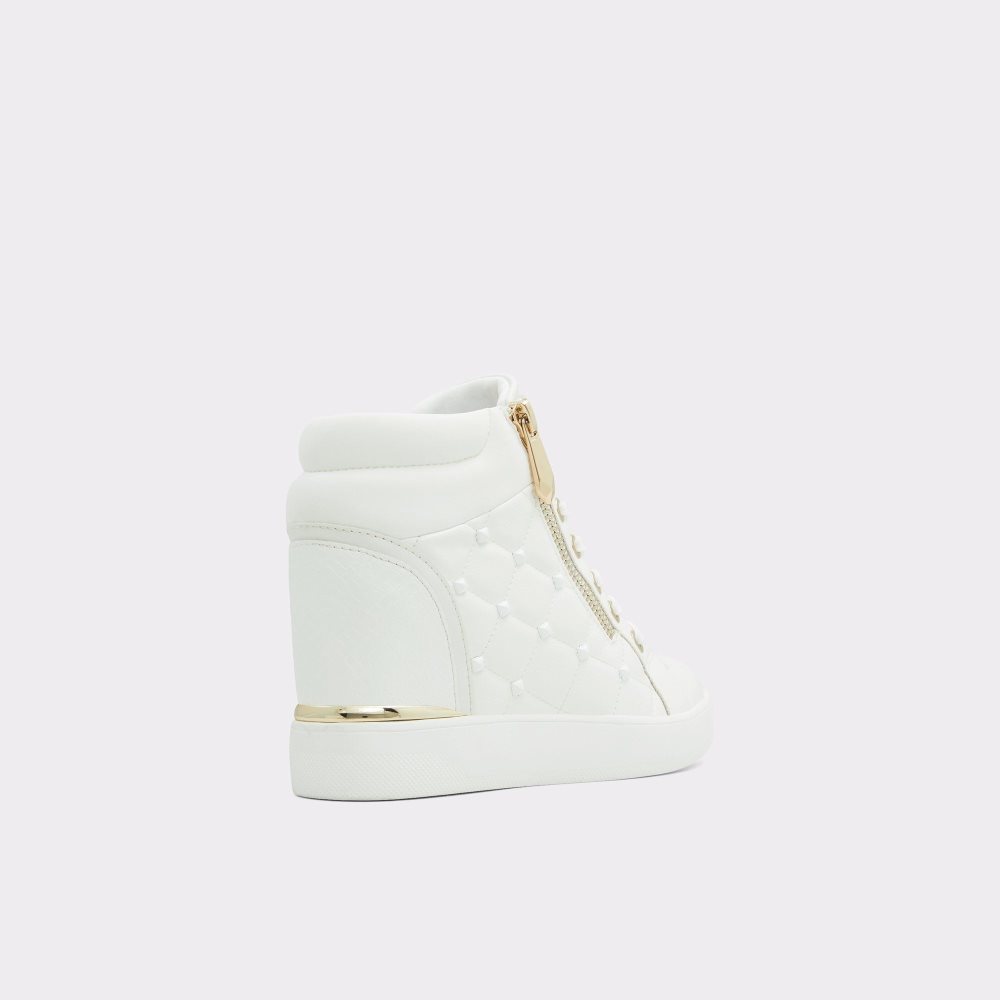 Dámské Tenisky Aldo Ailannah High top sneaker - Wedge heel Bílé | 74208WBVQ