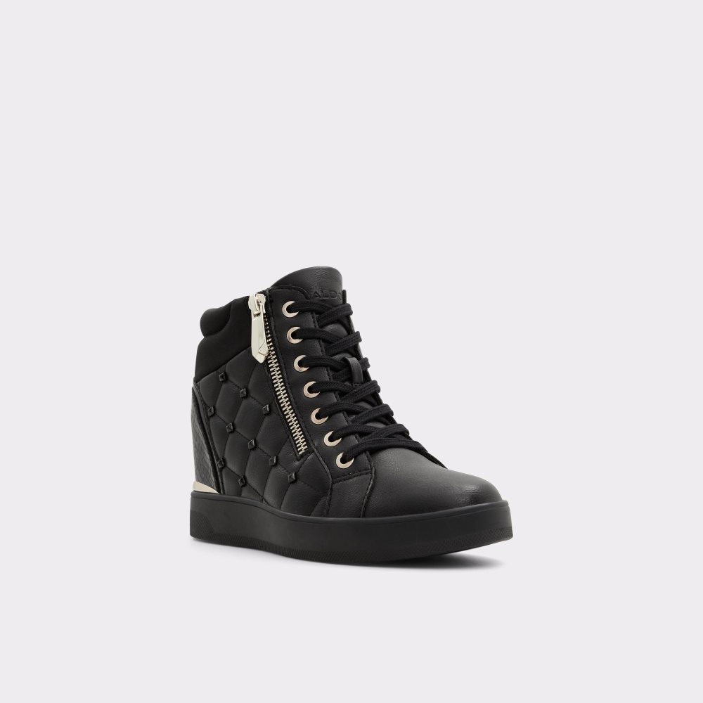 Dámské Tenisky Aldo Ailannah High top sneaker - Wedge heel Černé | 09364PYSB