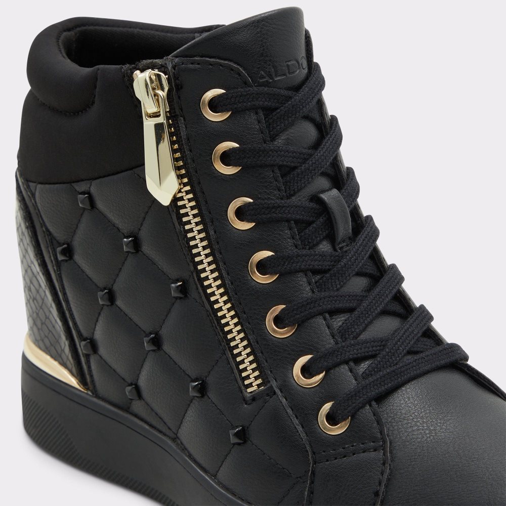 Dámské Tenisky Aldo Ailannah High top sneaker - Wedge heel Černé | 09364PYSB