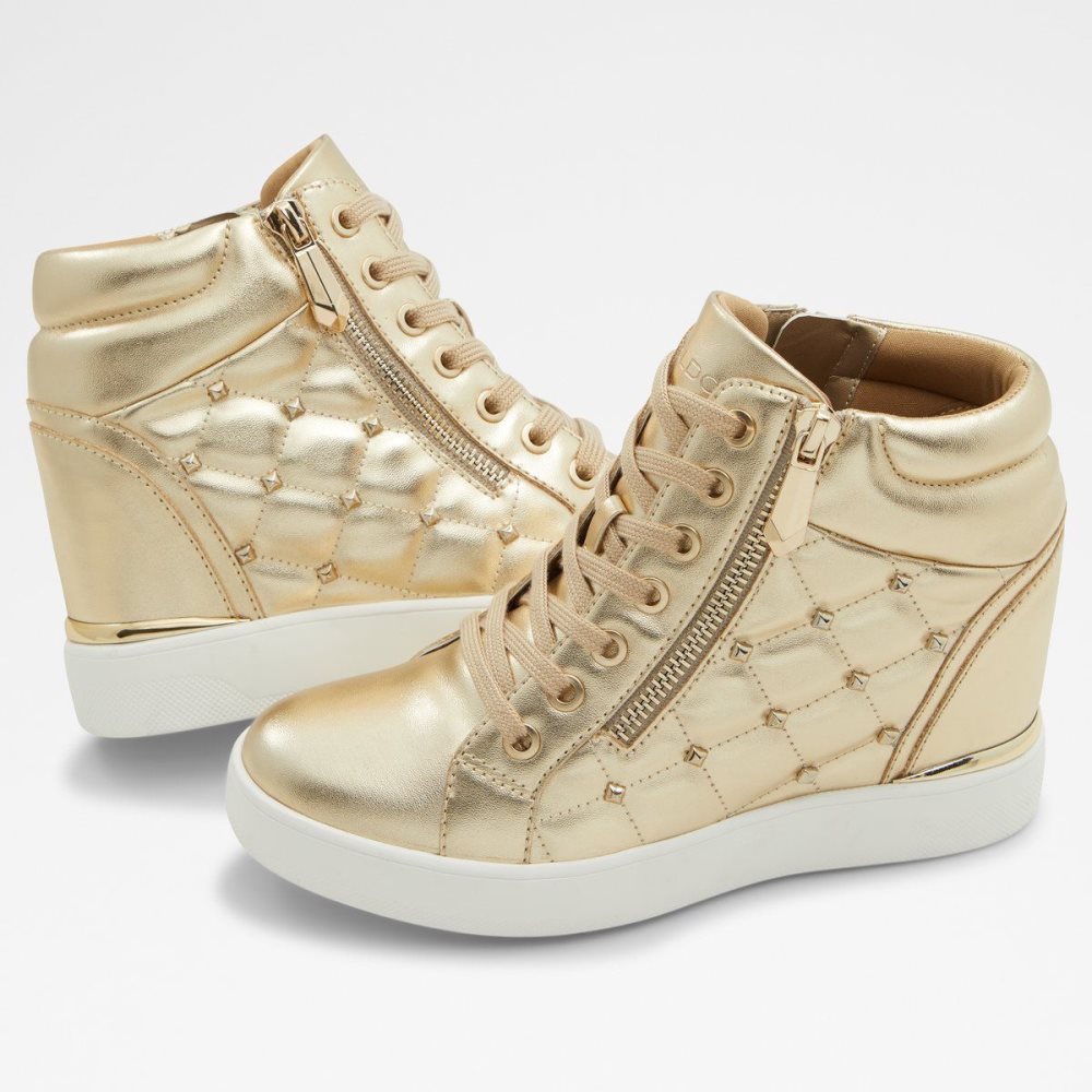 Dámské Tenisky Aldo Ailannah High top sneaker - Wedge heel Zlaté | 25638TUBE