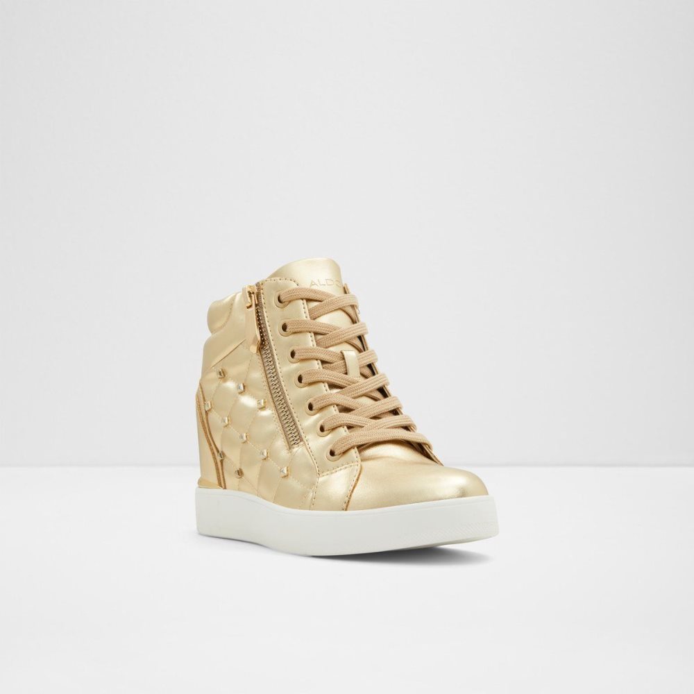 Dámské Tenisky Aldo Ailannah High top sneaker - Wedge heel Zlaté | 25638TUBE