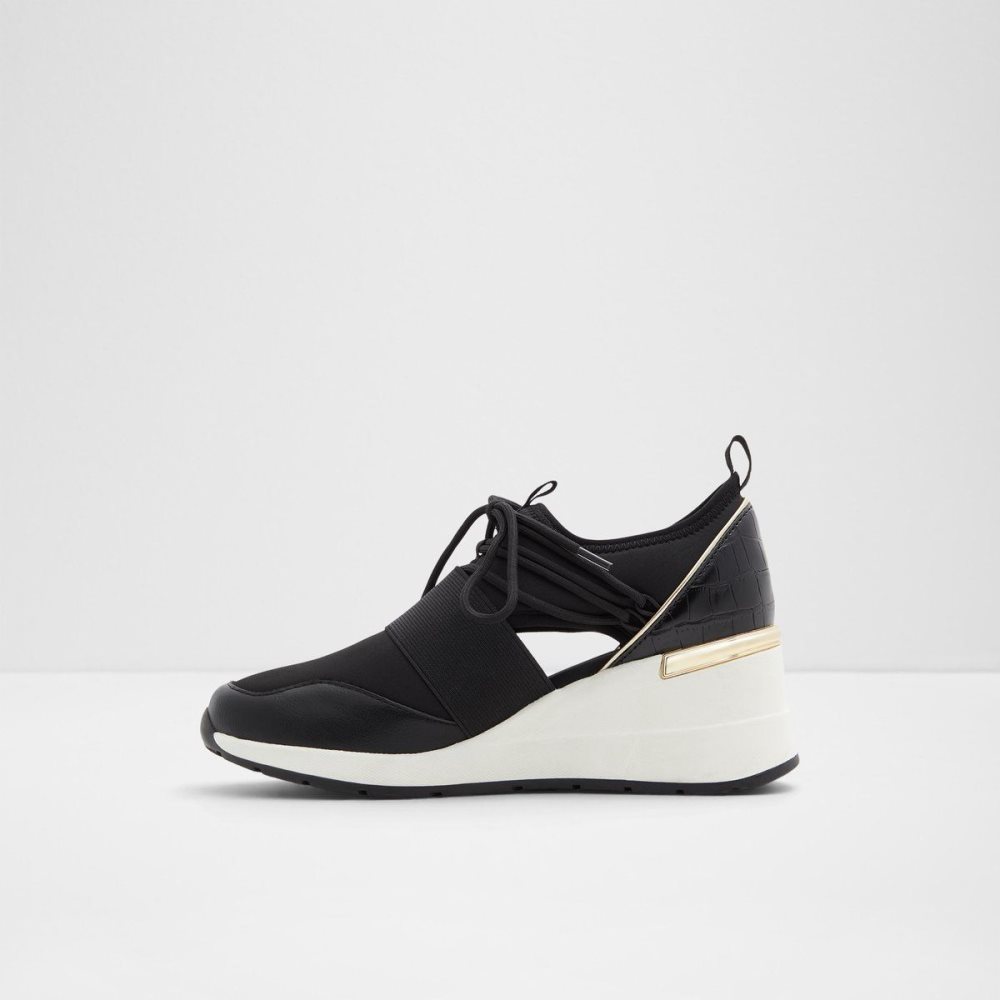 Dámské Tenisky Aldo Chiara Sneaker - Wedge heel Černé | 13574DGZS