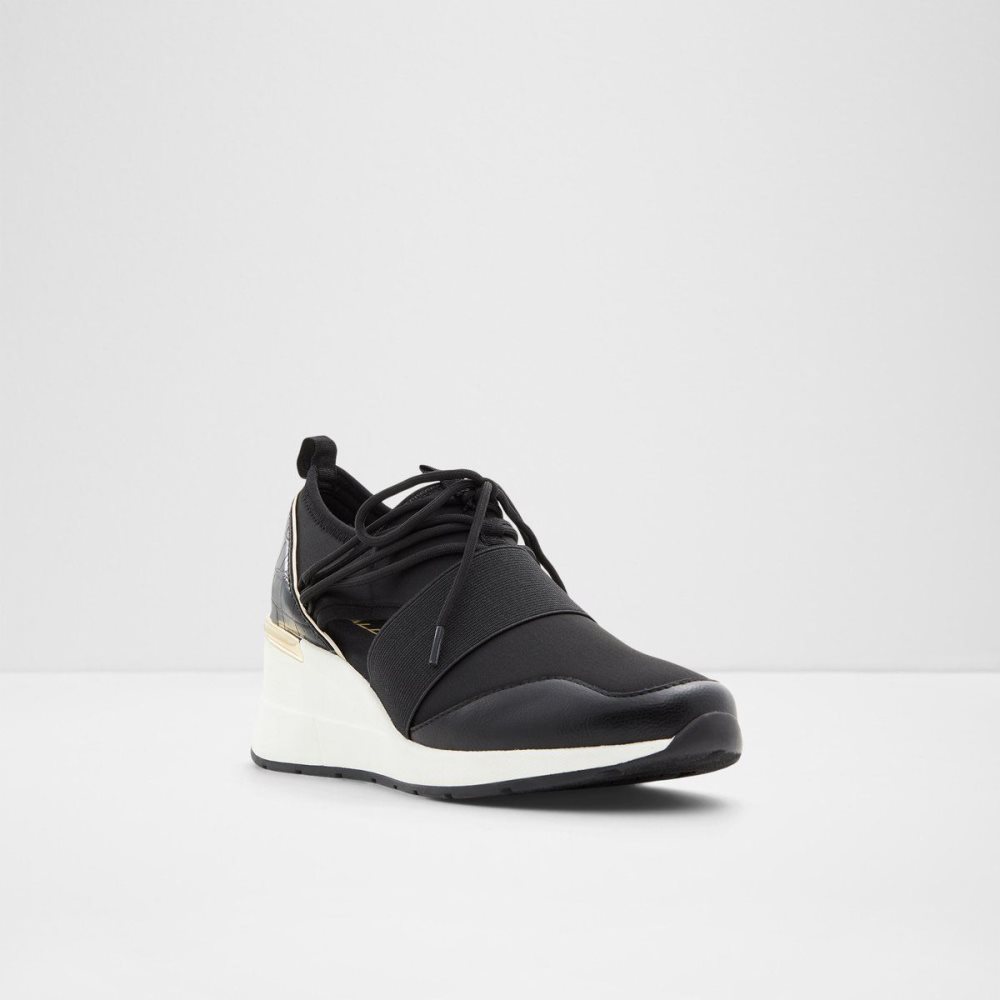 Dámské Tenisky Aldo Chiara Sneaker - Wedge heel Černé | 13574DGZS