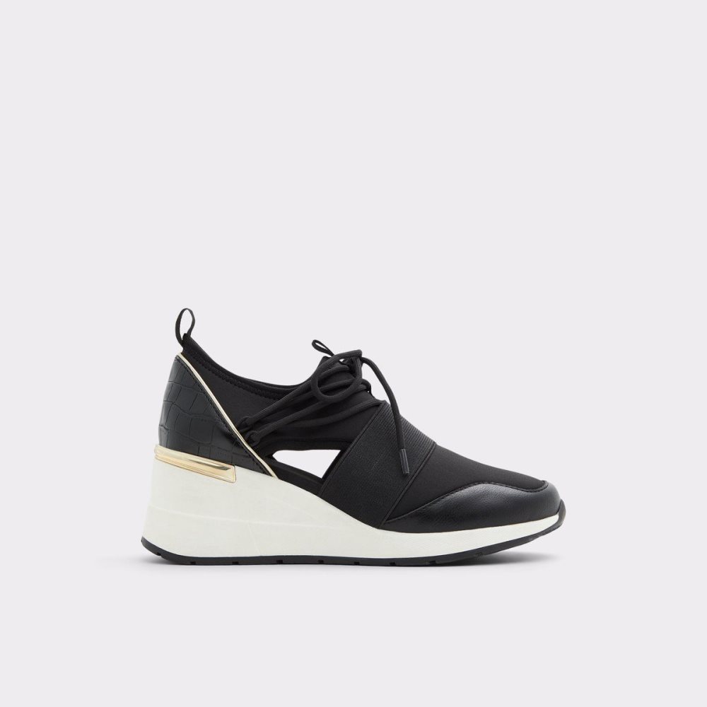 Dámské Tenisky Aldo Chiara Sneaker - Wedge heel Černé | 13574DGZS