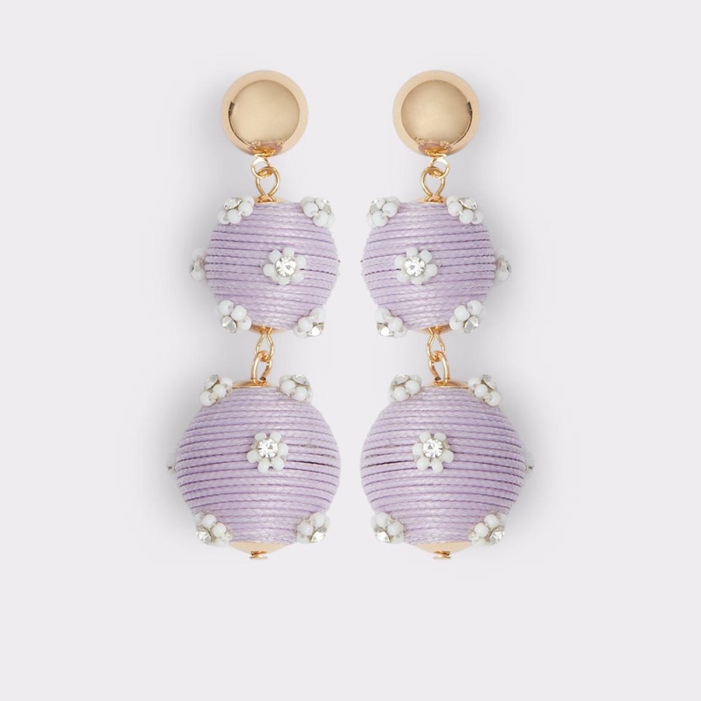 Dámské Šperky Aldo Emblem Statement earrings Světle Fialové | 87195HPGM