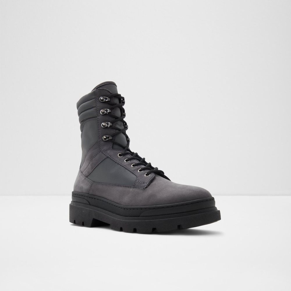 Pánské Boty Aldo Field Lace-up boot - Lug sole Tmavě Šedé | 47609ZSBH