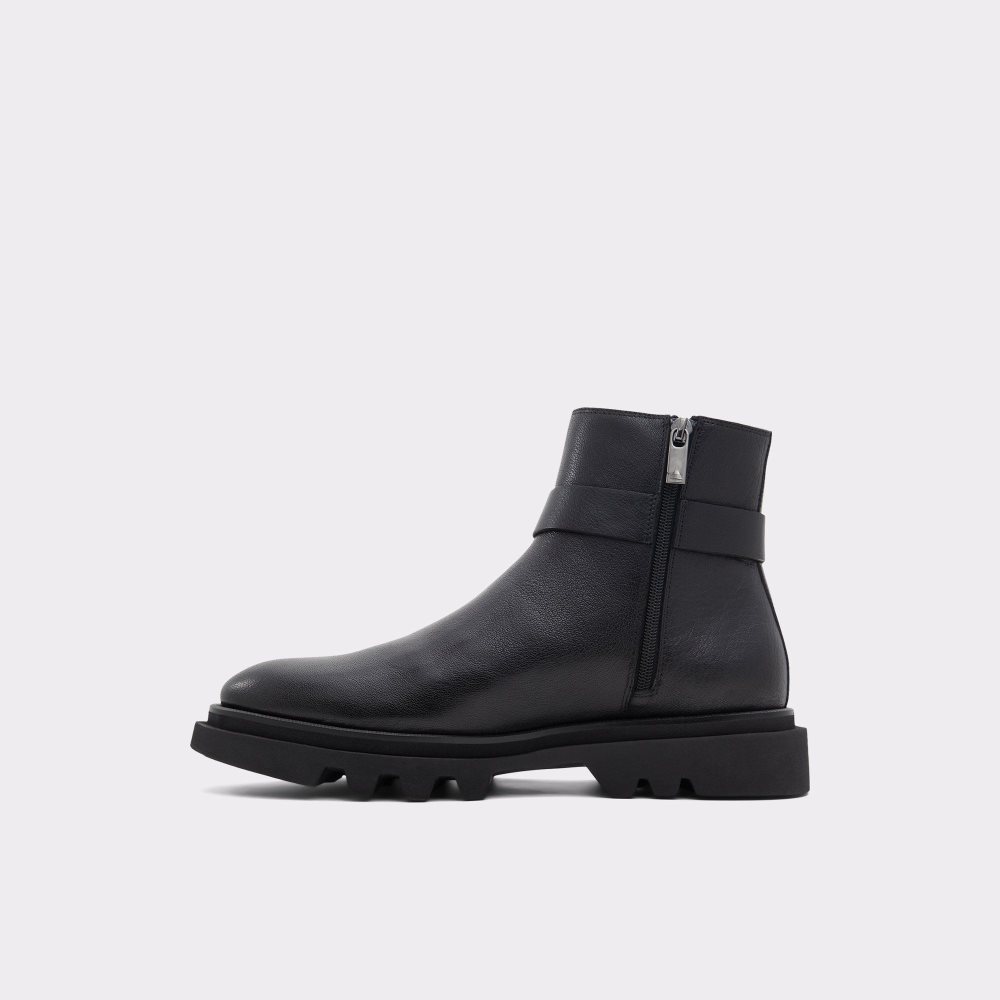 Pánské Boty Aldo Verdi Ankle boot - Lug sole Černé | 15974GRHC