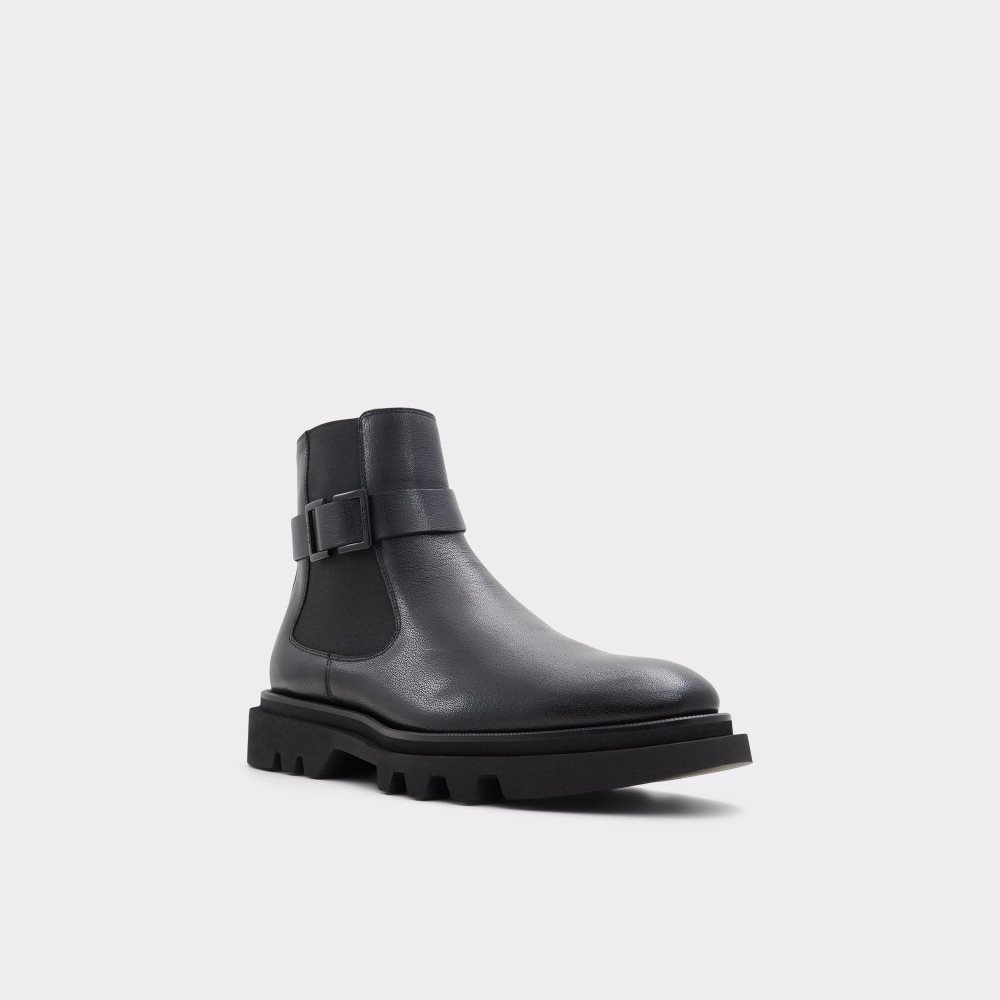 Pánské Boty Aldo Verdi Ankle boot - Lug sole Černé | 15974GRHC