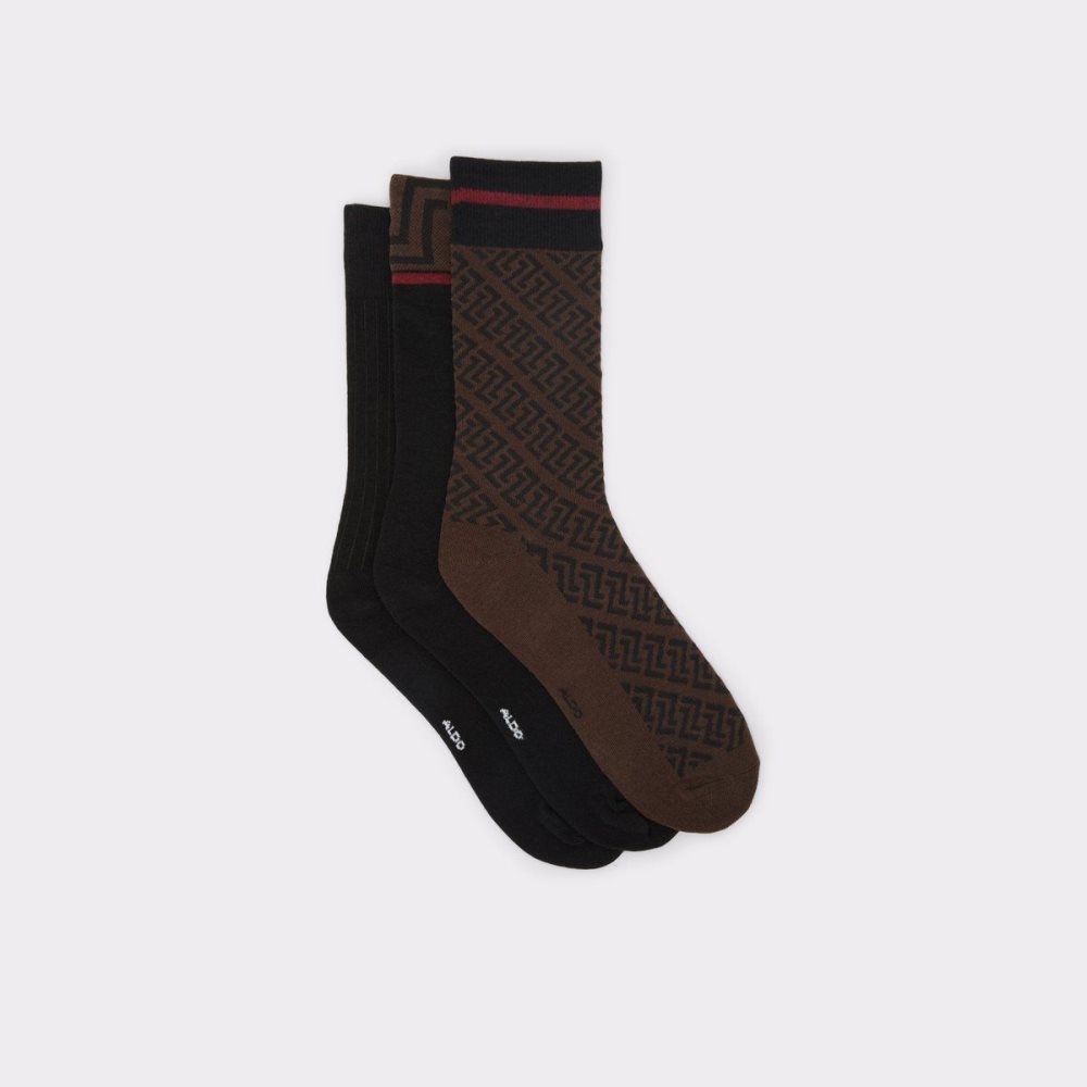 Pánské Ponožky Aldo Lebaillif Socks Tmavě Hnědé | 23795JTBV