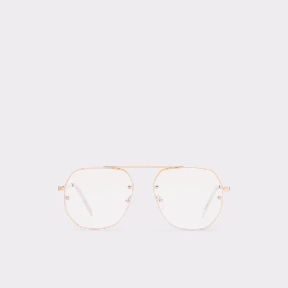 Pánské Sluneční Brýle Aldo Diprion Aviator sunglasses Zlaté | 98502WDVY