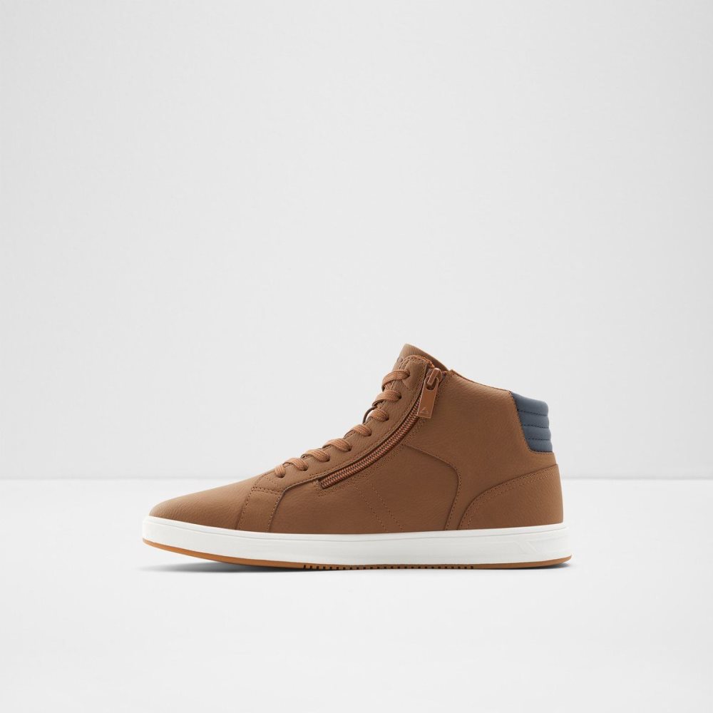 Pánské Tenisky Aldo Afiac High top sneaker - Cup sole Hnědé | 54823IRVT