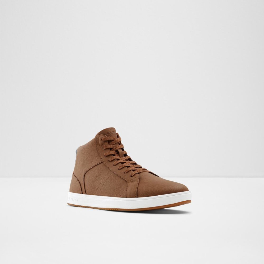 Pánské Tenisky Aldo Afiac High top sneaker - Cup sole Hnědé | 54823IRVT