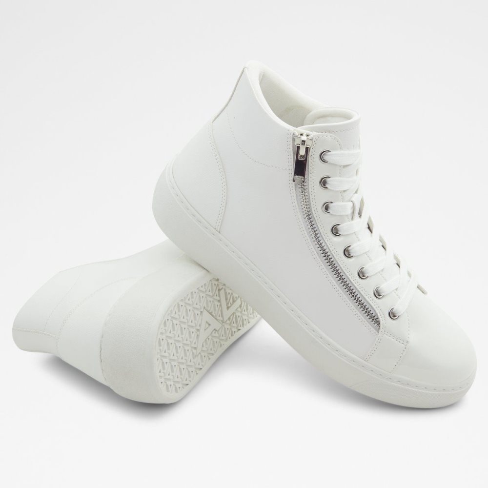 Pánské Tenisky Aldo Alpha High top sneaker - Cup sole Bílé | 80369CZEG