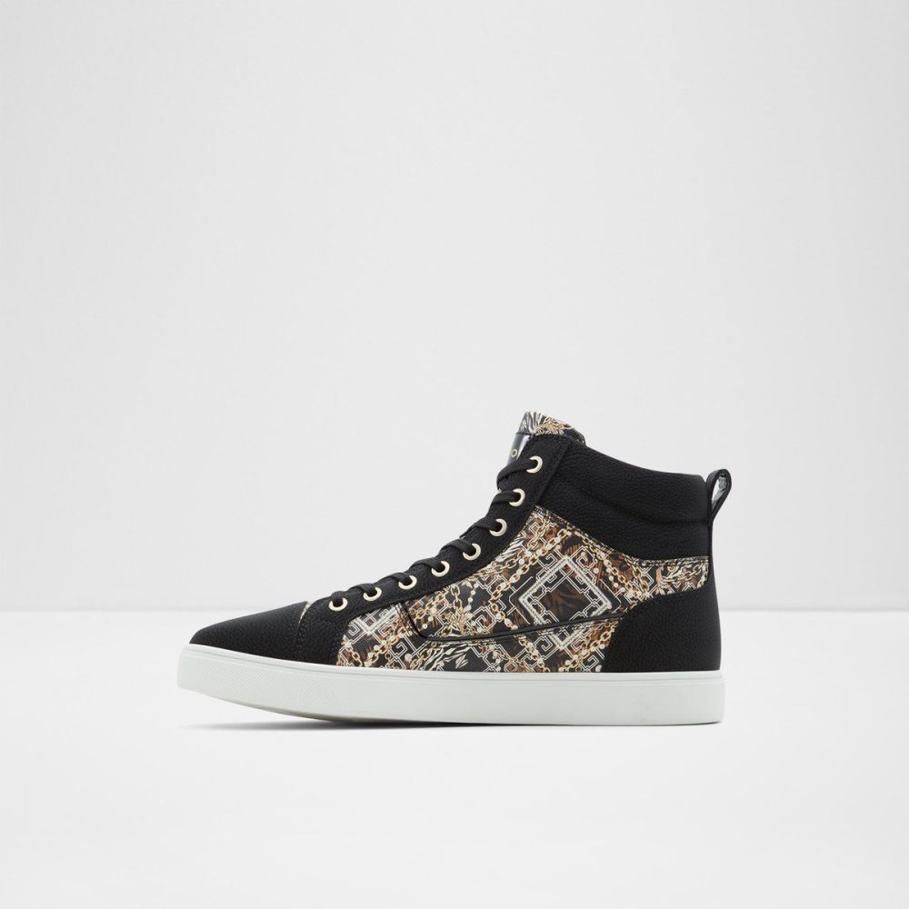 Pánské Tenisky Aldo Popstar High top sneaker - Cup sole Černé | 48095YNQV