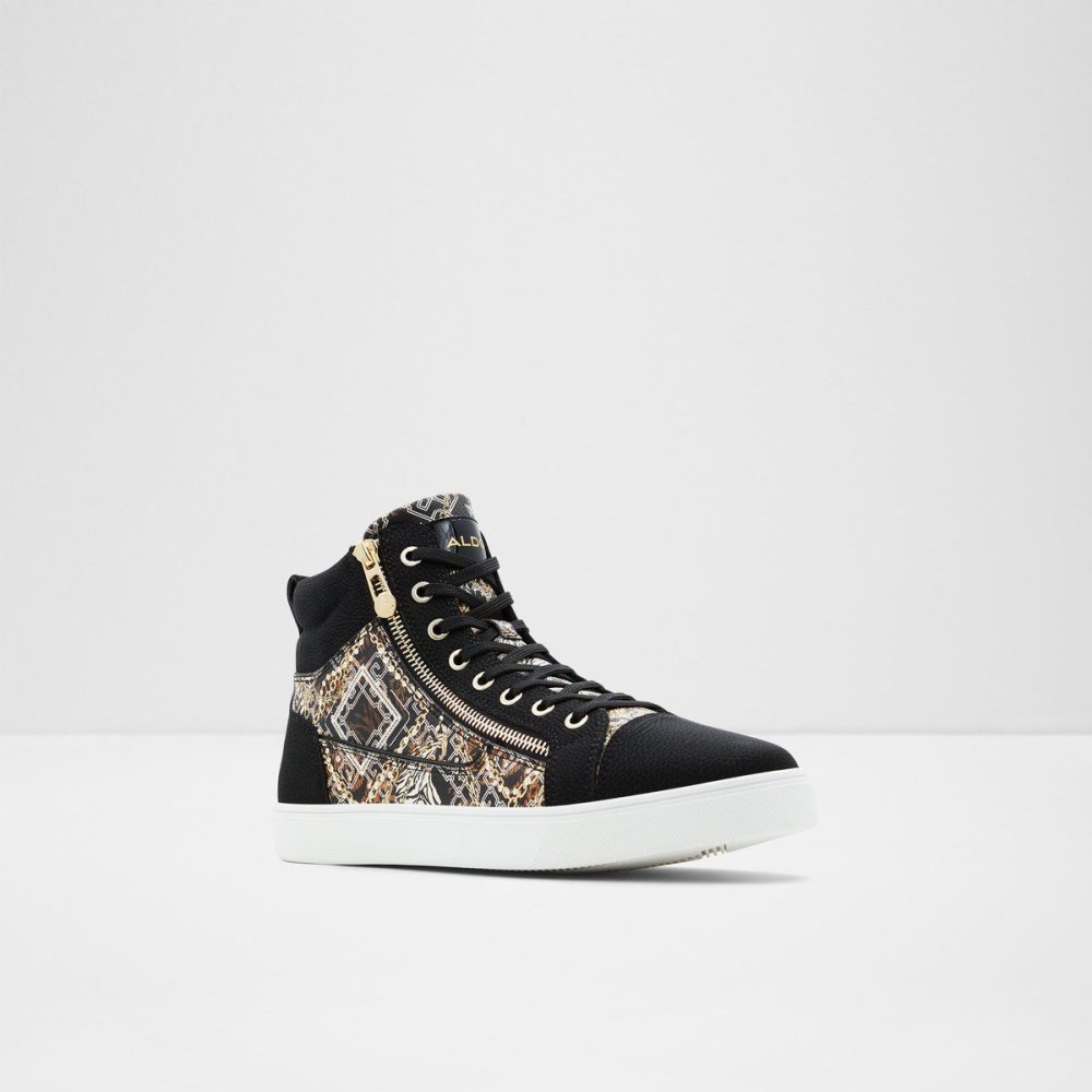 Pánské Tenisky Aldo Popstar High top sneaker - Cup sole Černé | 48095YNQV